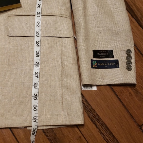 NWT BARONI COUTURE SILK & WOOL BLAZER - Picture 6 of 8